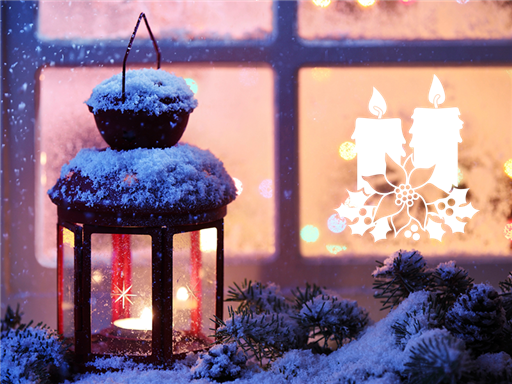 Vianočné sviečky vianočné samolepka na okno, Vianočné sviečky vianočné nálepky na stenu, Vianočné sviečky vianočné dekorácie na stenu, Vianočné sviečky vianočné samolepiace dekor na steny, Vianočné sviečky vianočné samolepiace tapety na okno