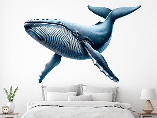 Veľryba samolepka na stenu, Veľryba nálepky na stenu, Veľryba dekorácie na stenu, Veľryba samolepiaci dekor na steny, Veľryba samolepiace tapety na stenu