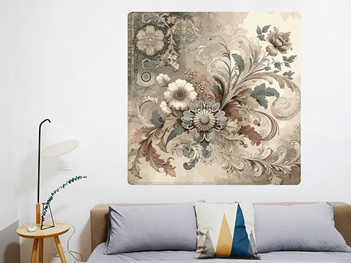 Vintage abstrakt samolepky na zeď, Vintage abstrakt nálepky na zeď, Vintage abstrakt dekorace na zeď, Vintage abstrakt samolepící nálepky na zeď