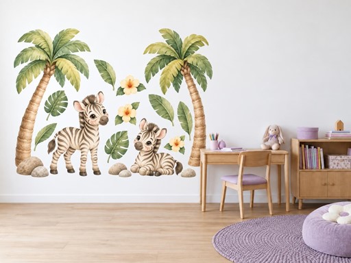 Zebřičky pod palmami