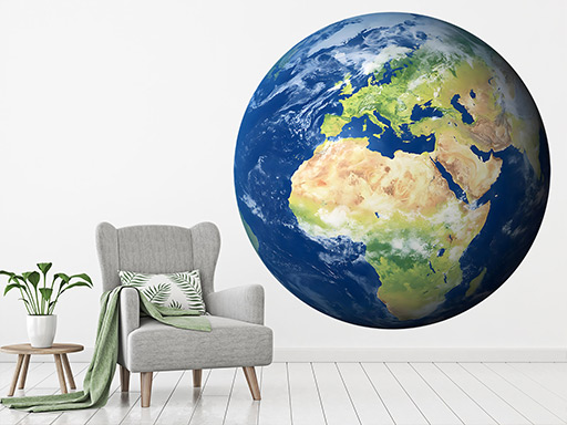 Zeměkoule samolepka na zeď, Zeměkoule nálepky na zeď, Zeměkoule dekorace na stěnu, Zeměkoule samolepící dekor na stěny, Zeměkoule samolepící tapety na zeď
