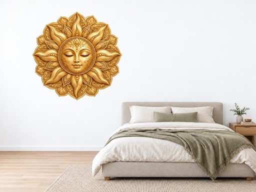 Zlatá mandala slunce