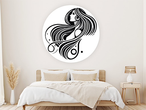 Znamenie zverokruhu Panna samolepka na stenu, Znamenie zverokruhu Panna nálepky na stenu, Znamenie zverokruhu Panna dekorácie na stenu, Znamenie zverokruhu Panna samolepiaci dekor na steny, Znamenie zverokruhu Panna samolepiace tapety na stenu