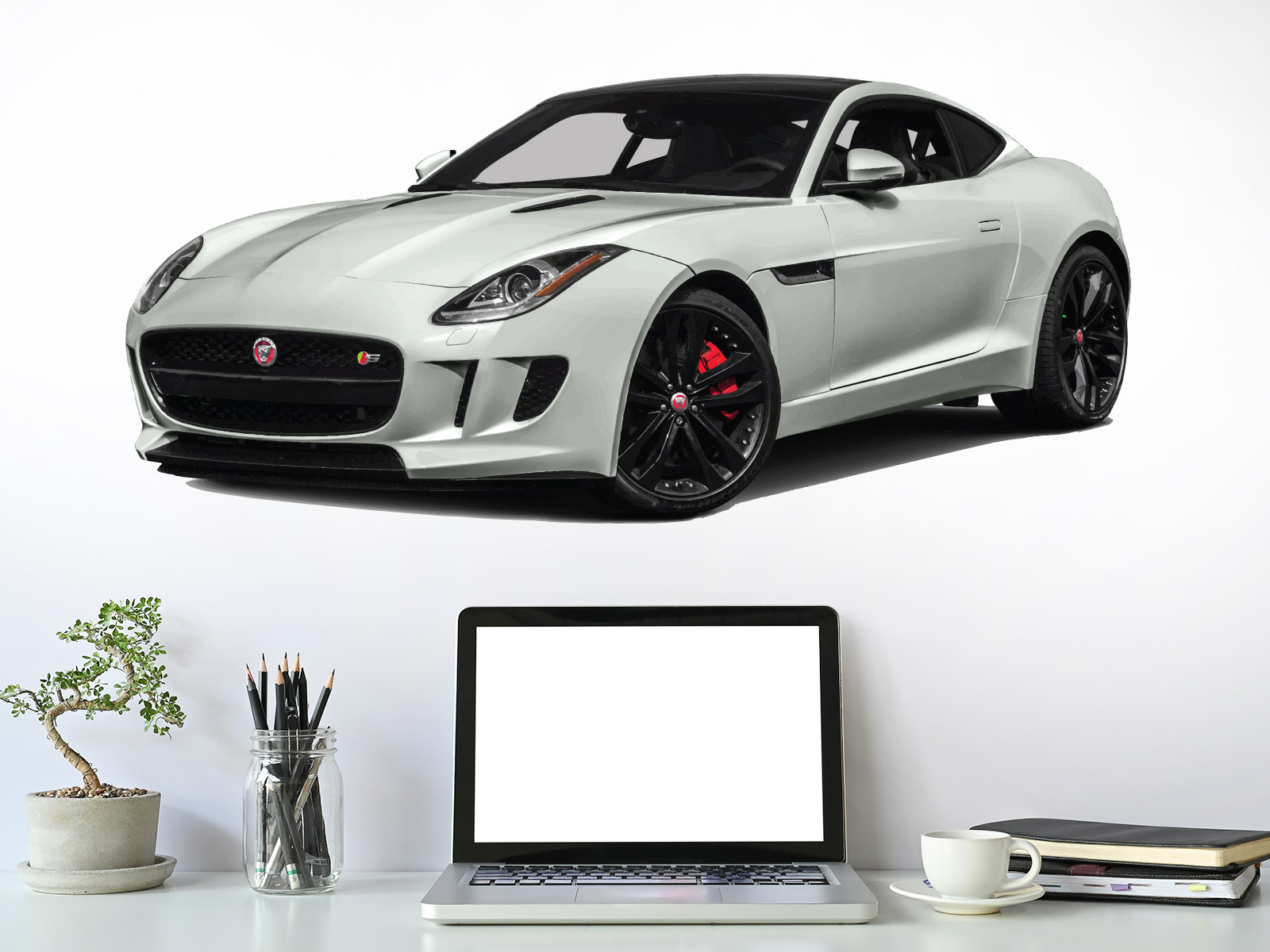Jaguar F-Type samolepka na stenu, Jaguar F-Type nálepky na stenu, Jaguar F-Type dekorácie na stenu, Jaguar F-Type samolepiaci dekor na steny, Jaguar F-Type samolepiace tapety na stenu
